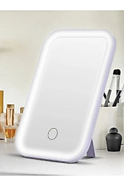 led ışıklı kare küçük ayna