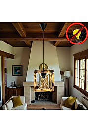 Ahşap Tasarım Rustik Avize