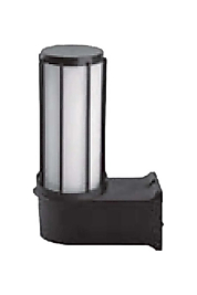 KBA760 E27 IP54 ABS Siyah Kafesli Bahçe Duvar Apliği