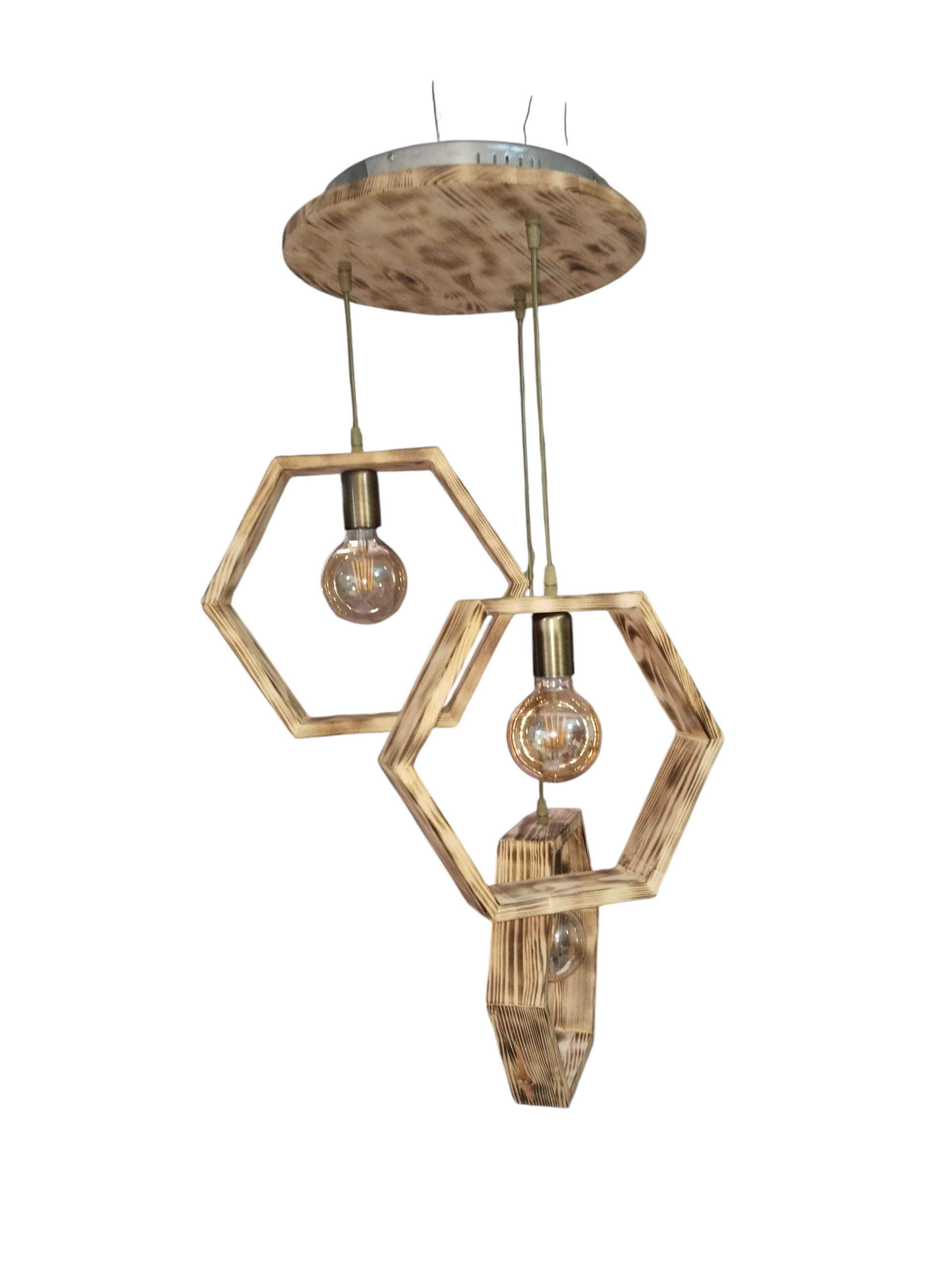 AHŞAP KUMANDALI 6 GEN 3"LÜ SARKIT AVİZE